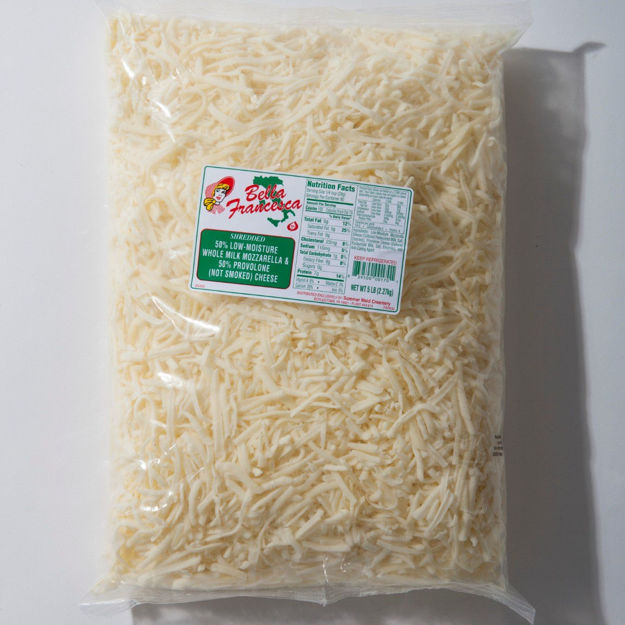 Picture of SHREDDED 50% MOZZ& 50% PROV CHEESE 30 LB