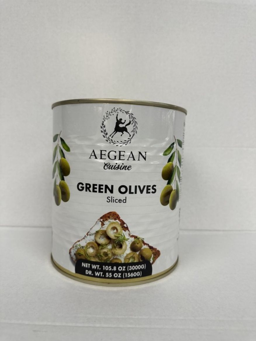 Picture of SLICED GREEN OLIVES TUREN CAN