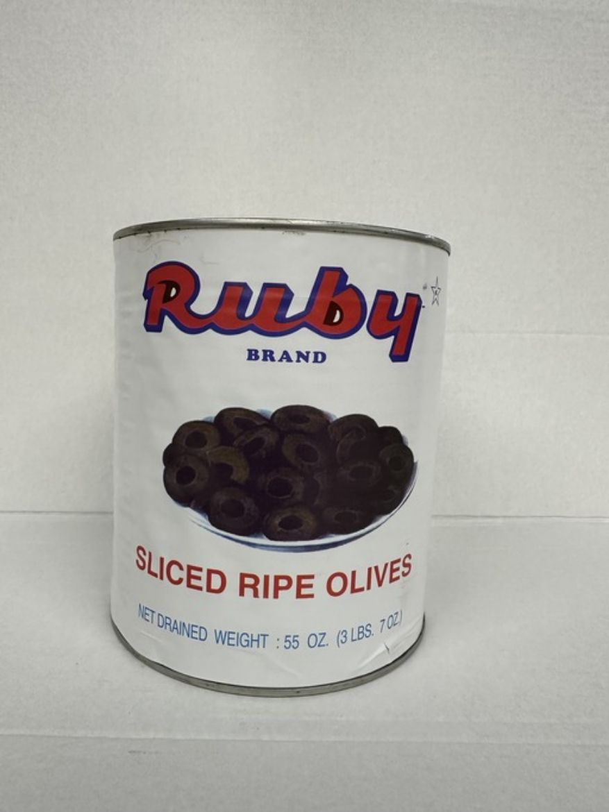 Picture of RUBY SLICED  BLACK OLIVES 6/1 BOX