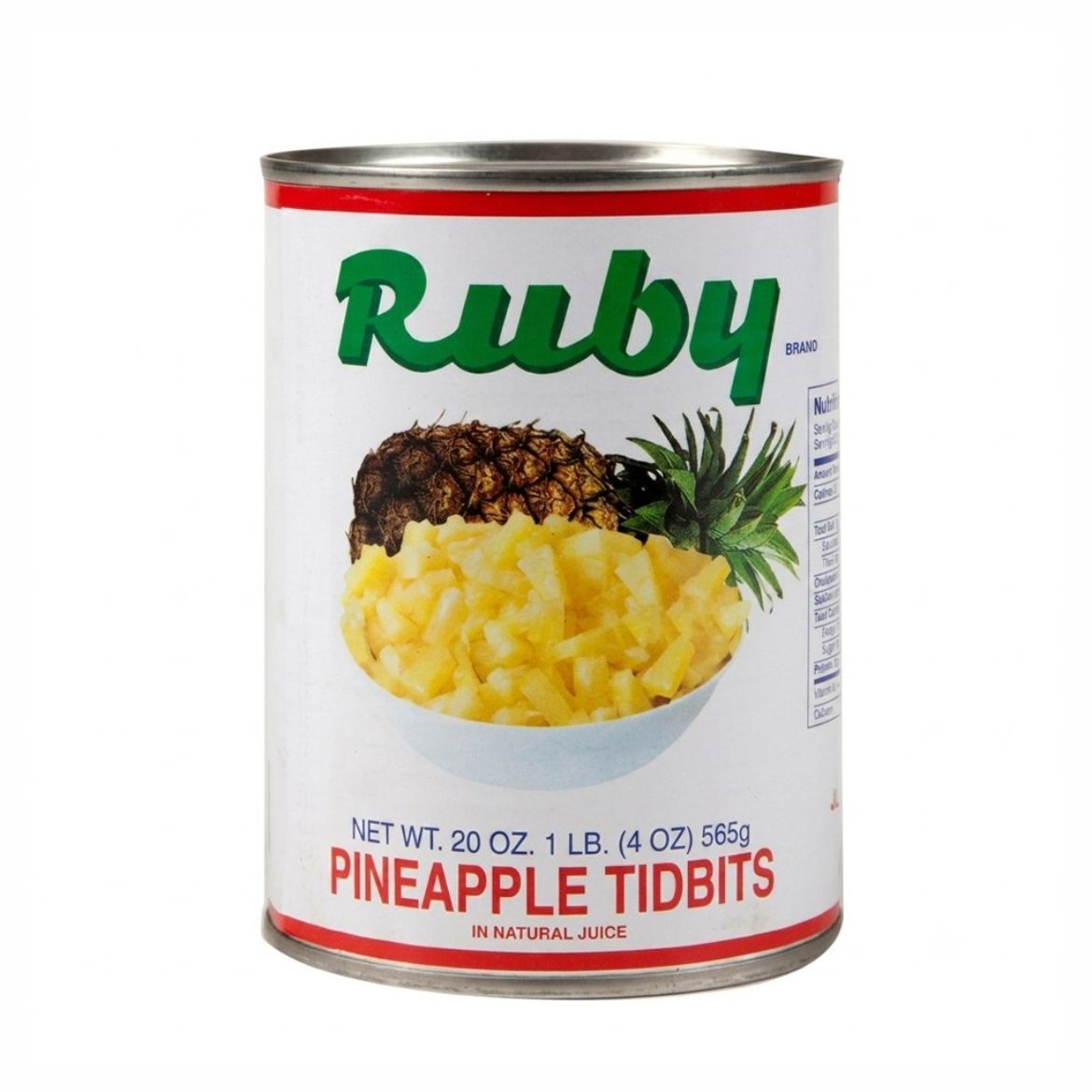 Picture of PINEAPPLE TIDBITS IN NATURAL JUICE 107 OZ 6/1 box